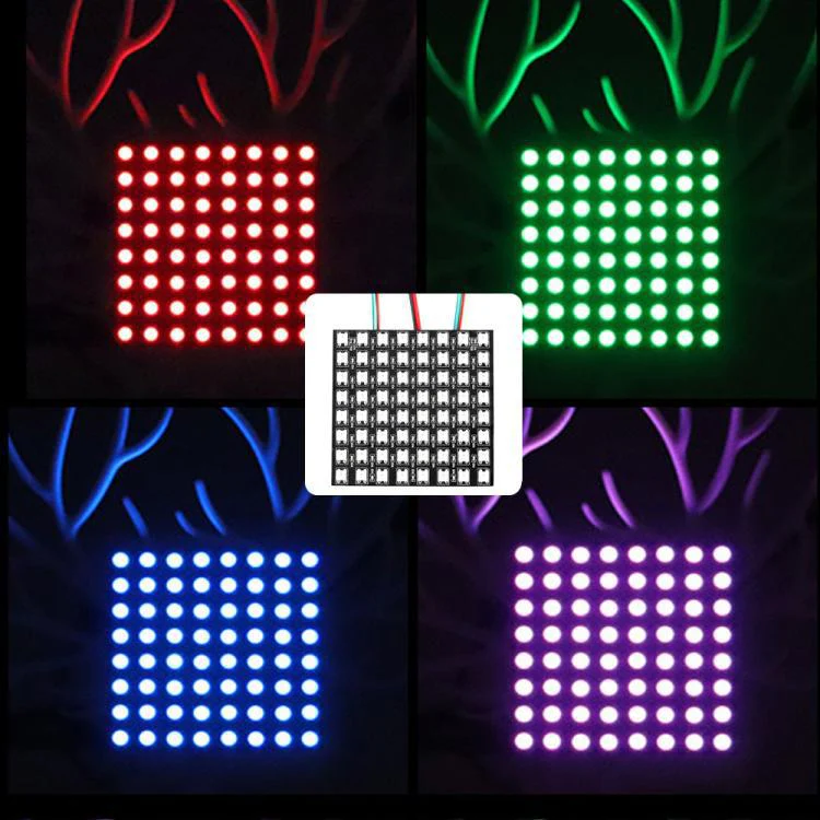 LED Matrix Screen WS2812B Digital Flexible LED Panel SMD5050 RGB Individually Addressable Full Dream Color DC5V - Image 15