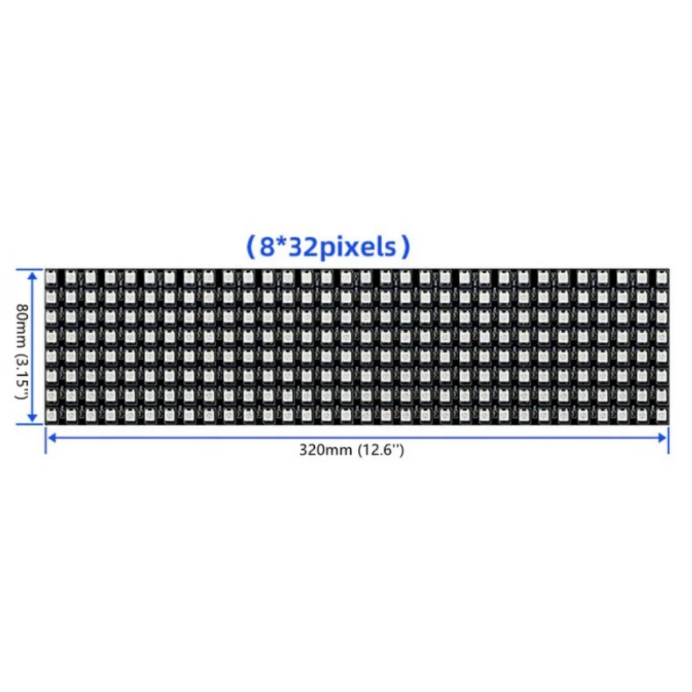 LED Matrix Screen WS2812B Digital Flexible LED Panel SMD5050 RGB Individually Addressable Full Dream Color DC5V - Image 18