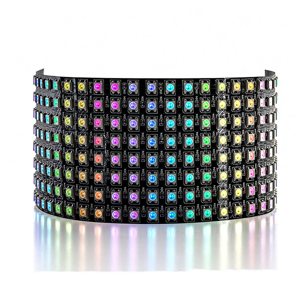 LED Matrix Screen WS2812B Digital Flexible LED Panel SMD5050 RGB Individually Addressable Full Dream Color DC5V - Image 7