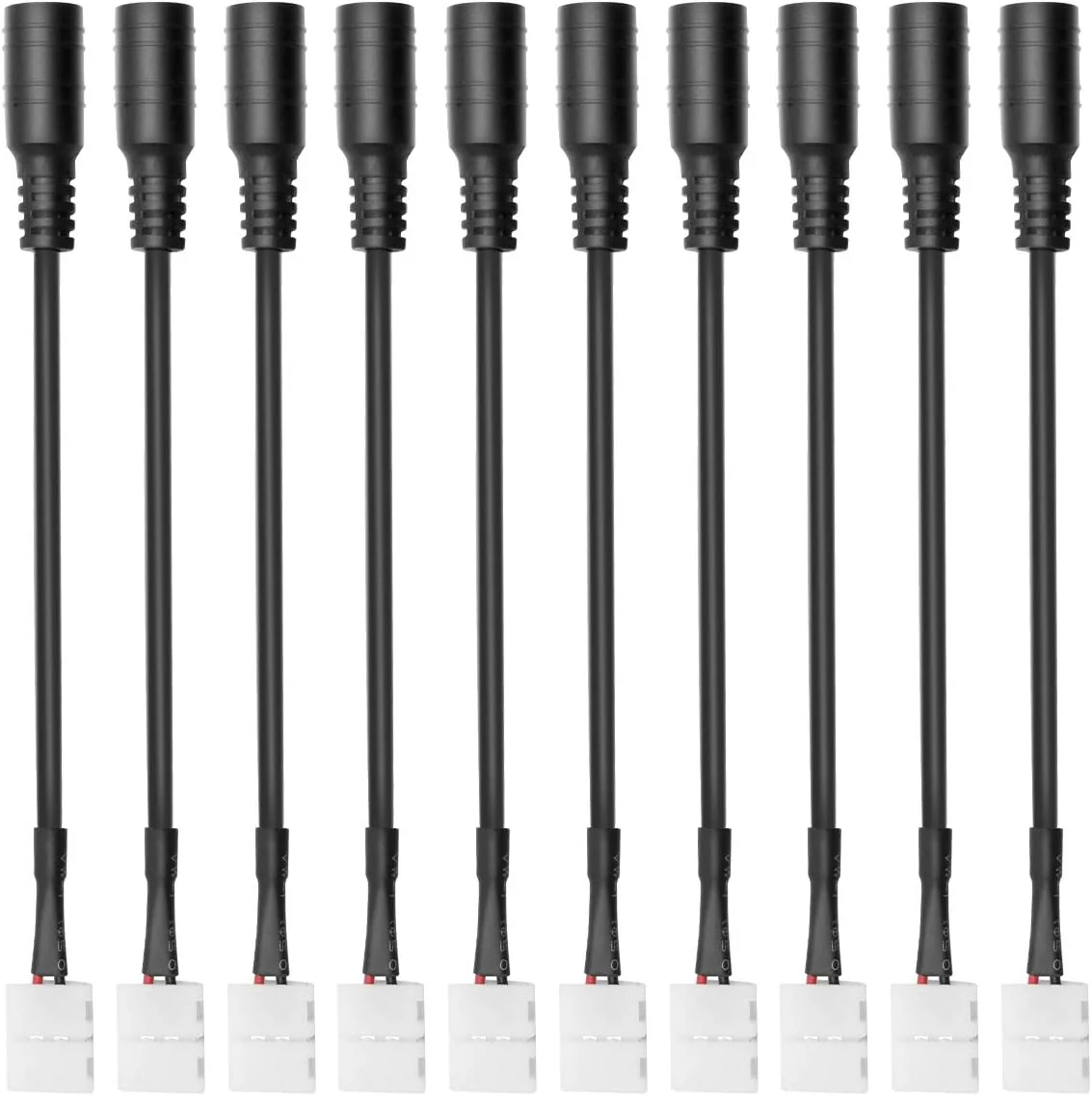 LED Strip Connector Kit – 10mm 2Pin Solderless Assortment Pack | Mixed Set with Strip to Wire / Strip to Strip / L / T / DC Plug – Local Stock US/UK - Image 7