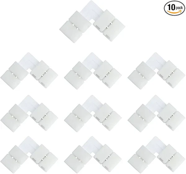 LED Strip Connectors – 10mm 2Pin Solderless Clips | Strip to Wire / Strip to Strip / DC Adapter / L / T – Bulk Wholesale 500pcs MOQ | Factory Direct - Image 5