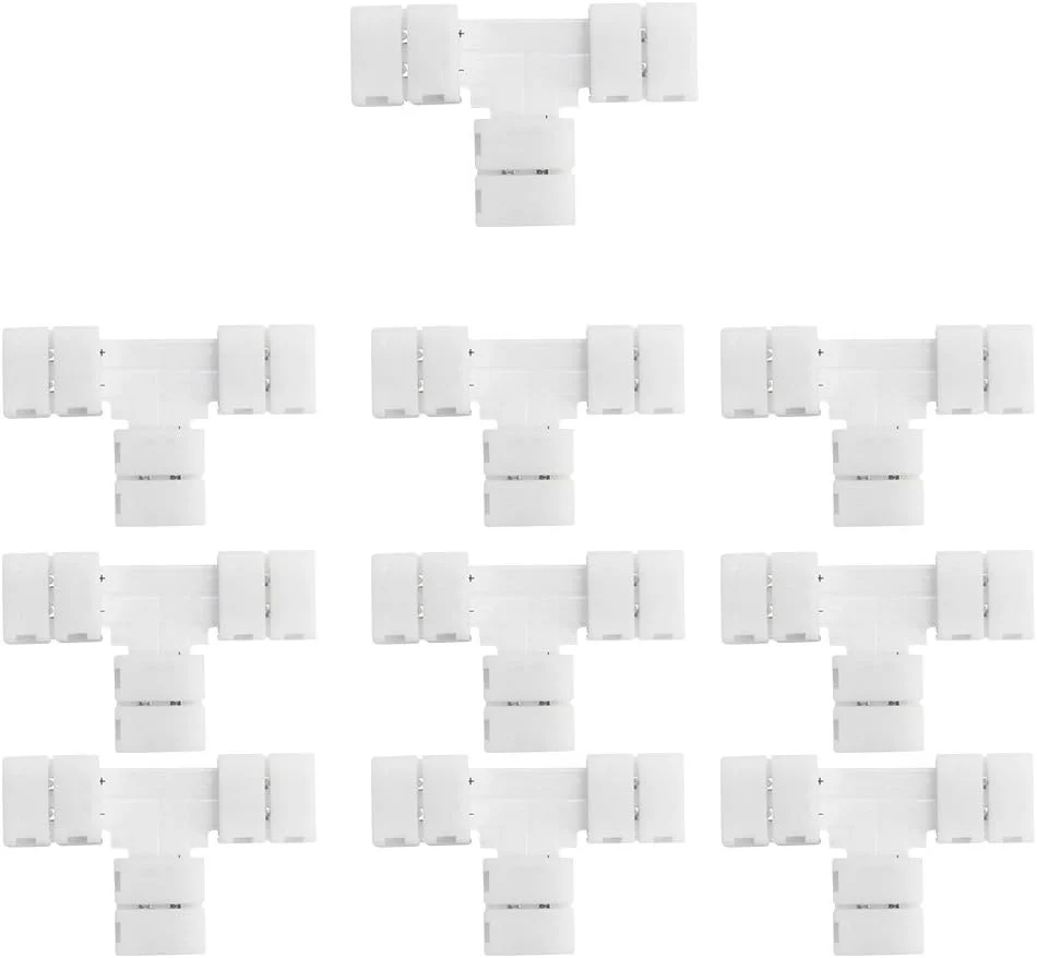 LED Strip Connectors – 8mm 2Pin Solderless Clips | Strip to Wire / Strip to Strip / DC Adapter / L / T – 10-Pack | Local Stock US/UK - Image 5
