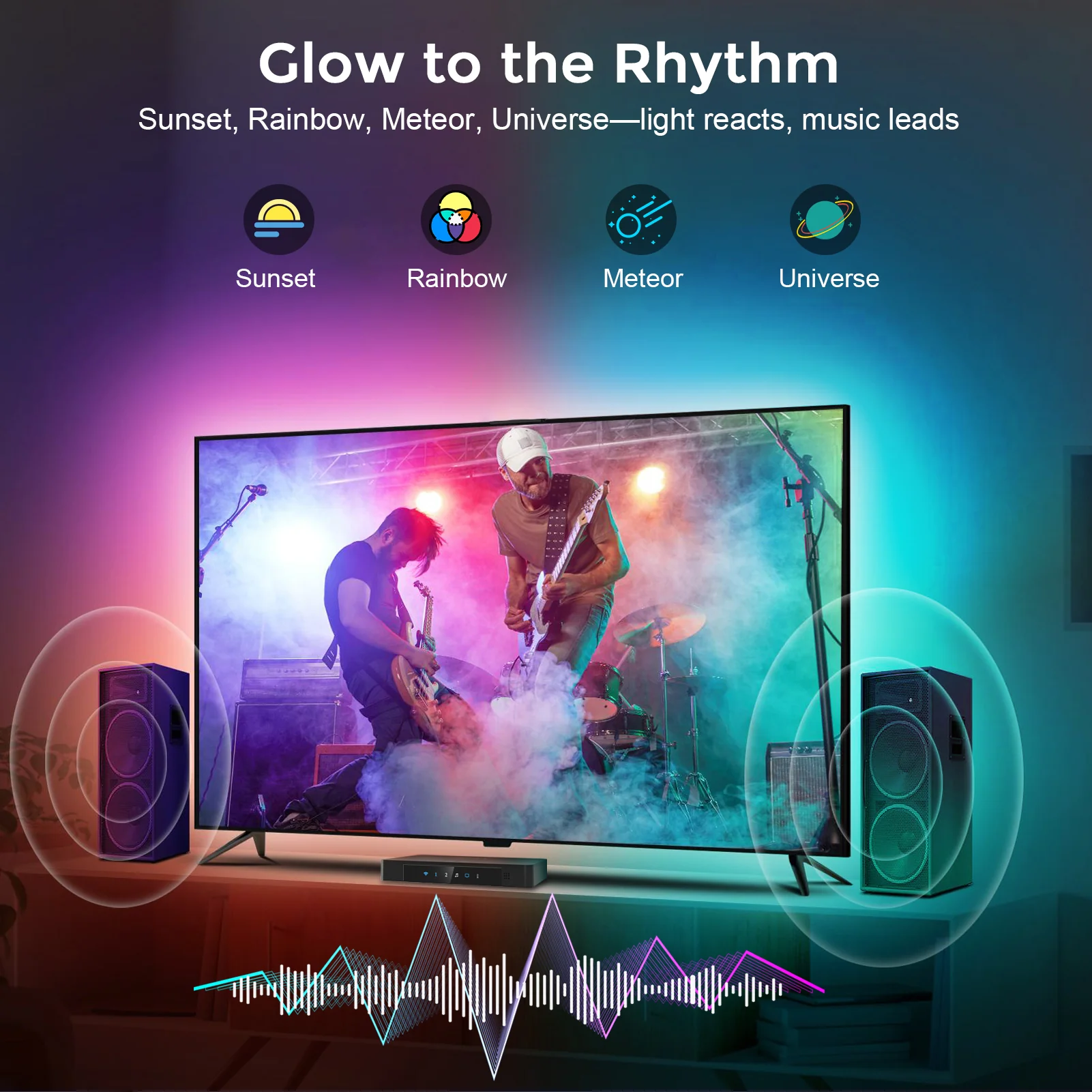 LightingWill CST2 HDMI 2.0 Sync Box TV Backlight Kit - 9.8FT / 12.5FT / 16.4Ft Smart RGBIC LED Lights Sync with TV | Supports 4K@60Hz | Sync to Movies, Games | Compatible with PS5/Xbox/PC - Image 7