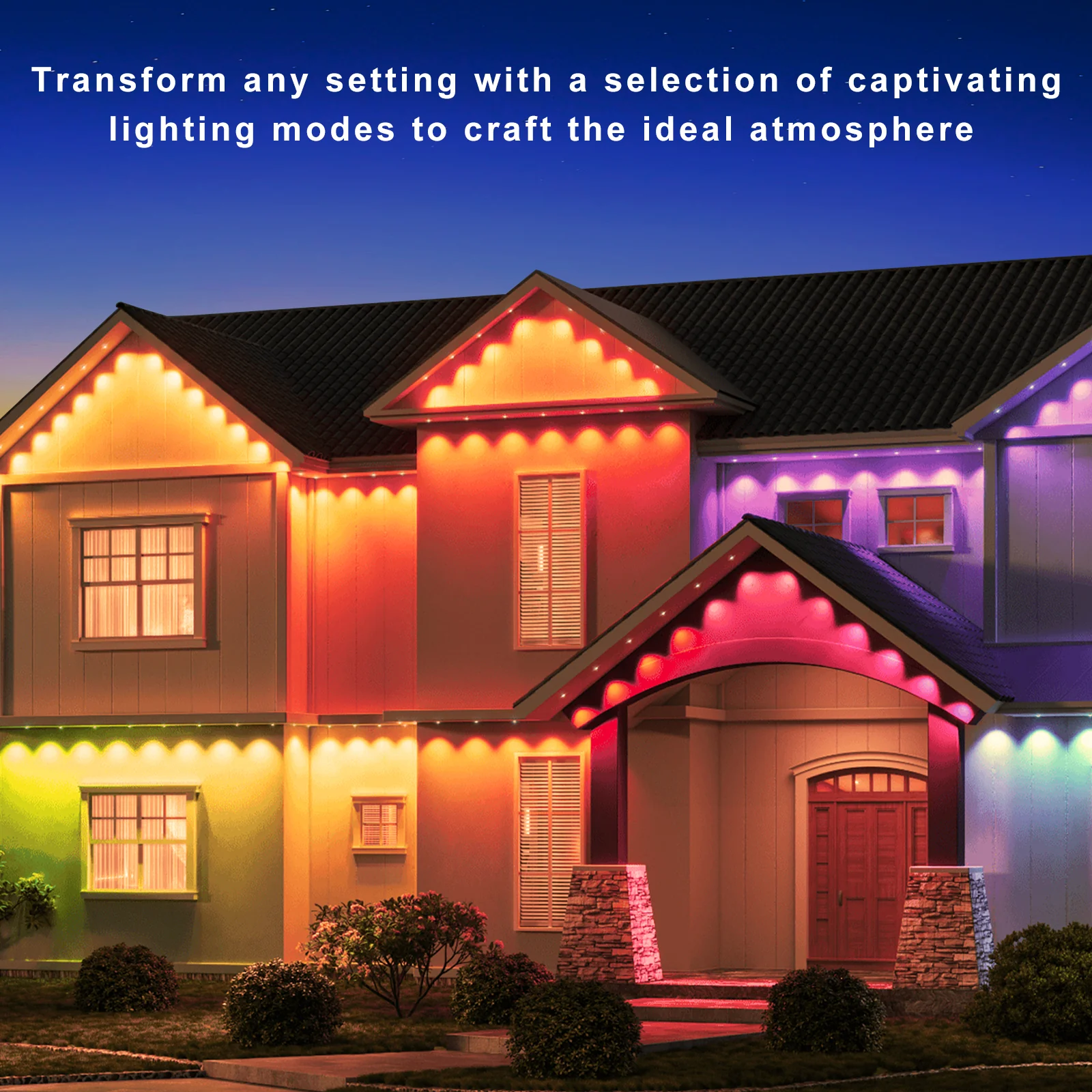 LightingWill OL1 Permanent Outdoor Lights: Multi-Functional Holiday Lighting with a Variety of Lighting Modes to Create a Warm Atmosphere, Gardens, Porches, and Any Outdoor Space | Durable, Energy-Efficient, and Long-Lasting Outdoor Lighting Solution - Image 10