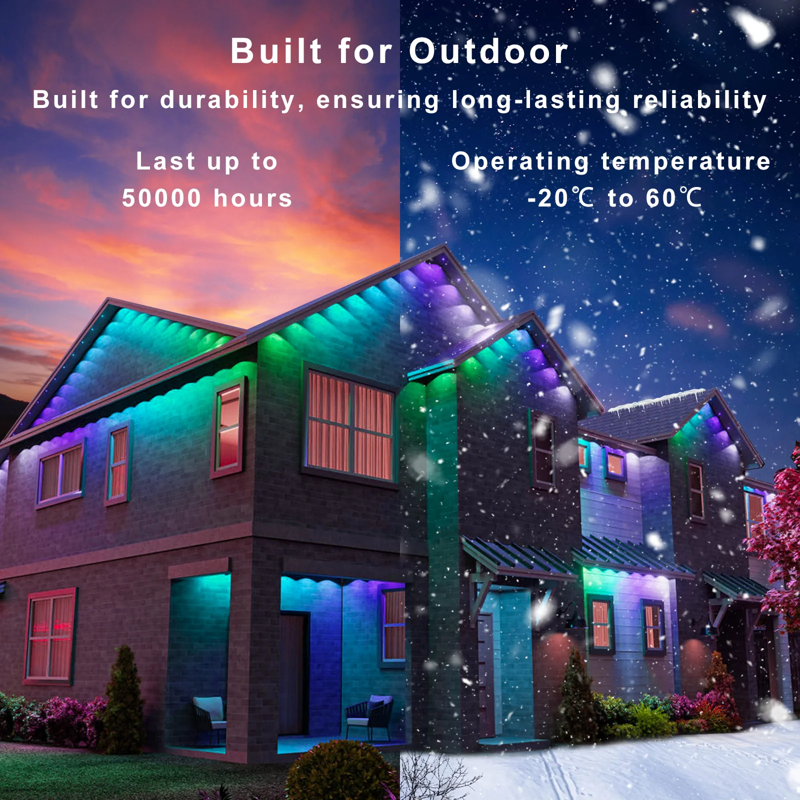 LightingWill OL1 Permanent Outdoor Lights: Multi-Functional Holiday Lighting with a Variety of Lighting Modes to Create a Warm Atmosphere, Gardens, Porches, and Any Outdoor Space | Durable, Energy-Efficient, and Long-Lasting Outdoor Lighting Solution - Image 8