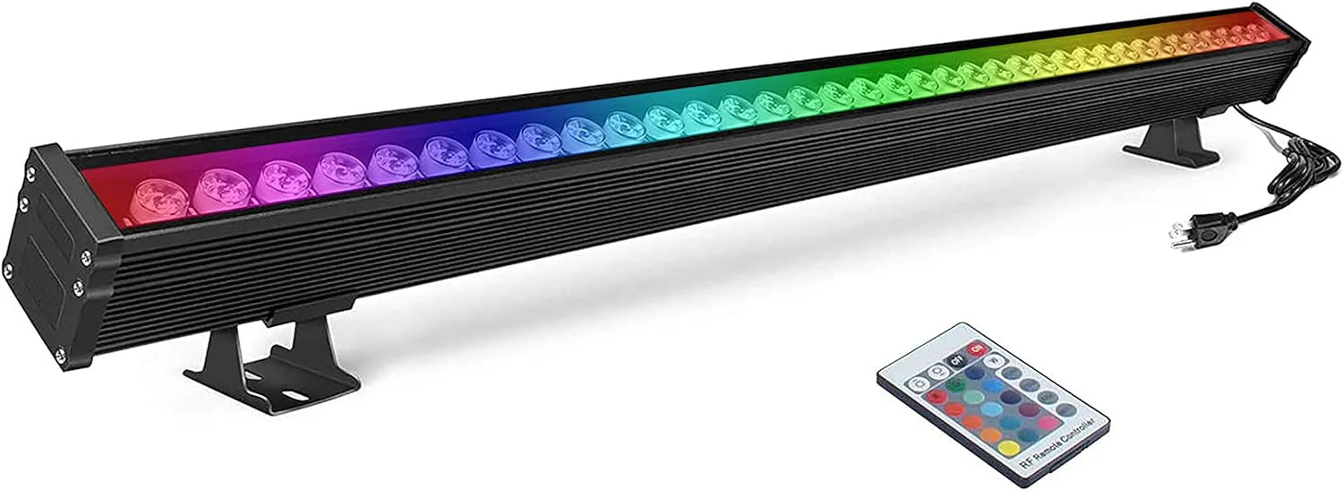 Linkable 7060 Linear RGB LED Wall Washer – 36W | AC110V / AC220V | Waterproof Color Changing Wall Wash Light | 24-Key RF Remote Control | for Indoor & Outdoor Architectural Lighting - Image 5