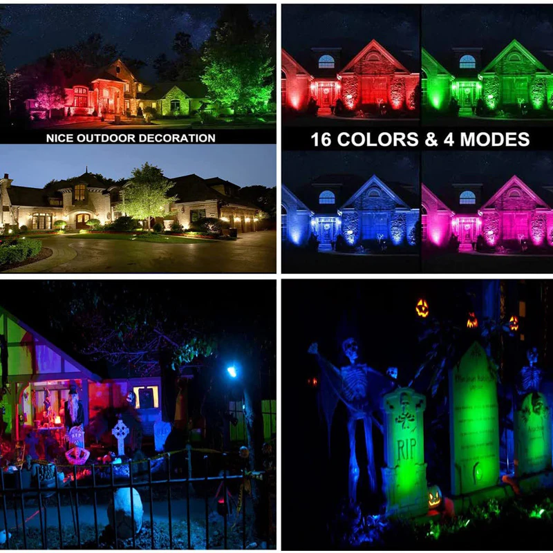 3Watt Low Voltage RGBWW (RGB and 3000K Warm White) LED Well Lights Landscape Lighting IP65 Waterproof Outdoor 12V-24V Ground Lights for Garden Yard Driveway(8Pack) - Image 9