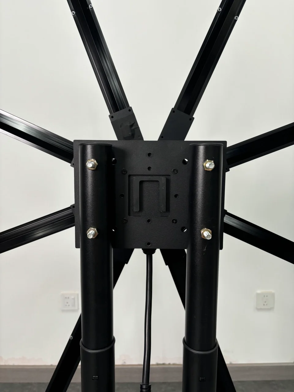 M Series Floor Stand for 3D Hologram Fan | Compatible with M Series 130cm / 150cm / 200cm Diameter Models | Heavy-Duty Steel Frame | Black Finish - Image 4