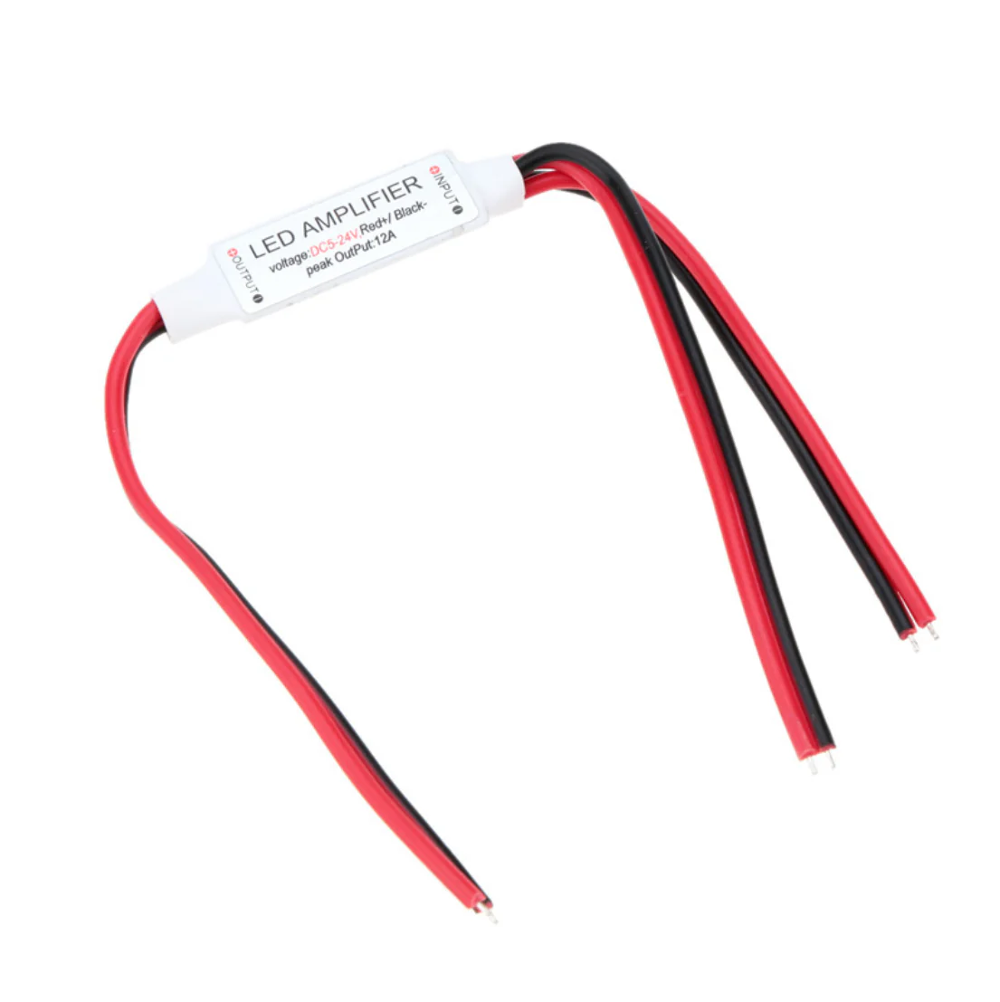 Single Color LED Strip Mini Dimmer – DC12V-24V 12A | Push-Button Inline LED Dimmer Controller | For LED Strips - Image 3