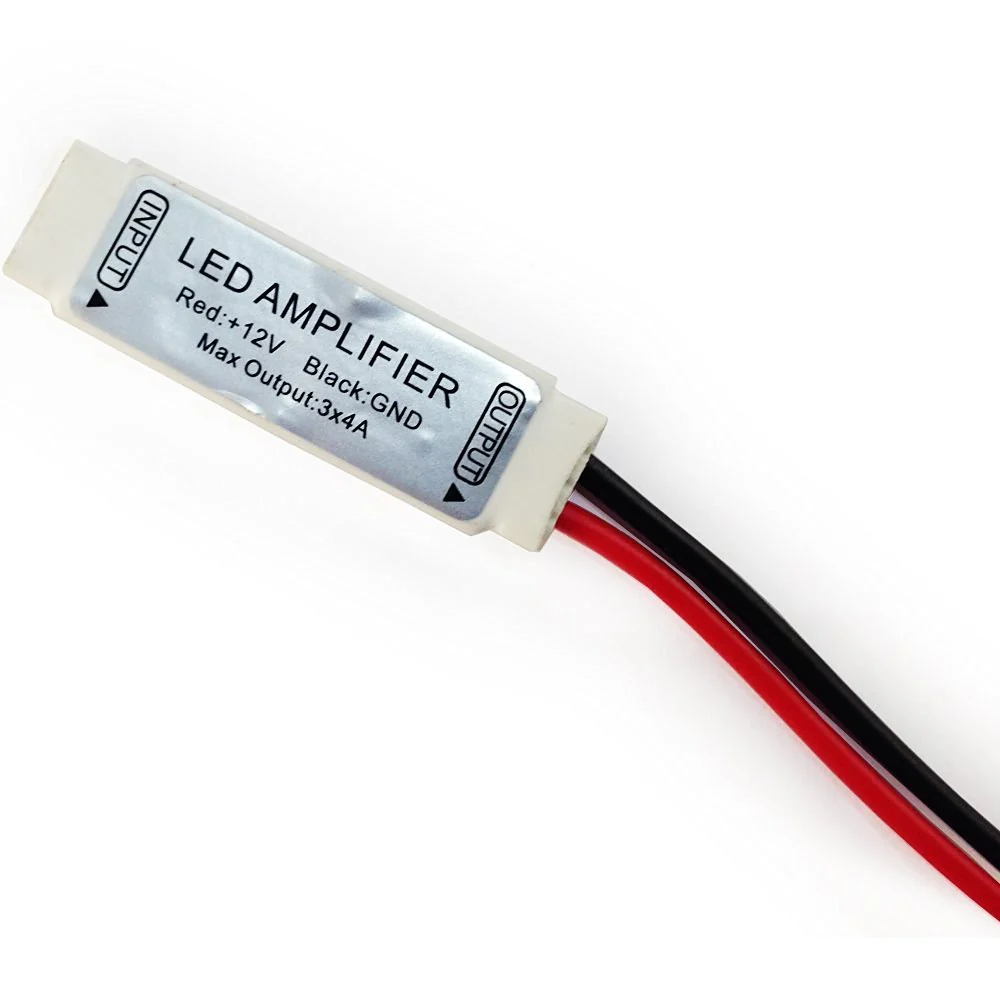 Mini RGB LED Amplifier Controller with for RGB multi-color 5050 3528 LED Flexible Strip Light DC12V 12A 144W RGB 4pin Signal amplifier - Image 3