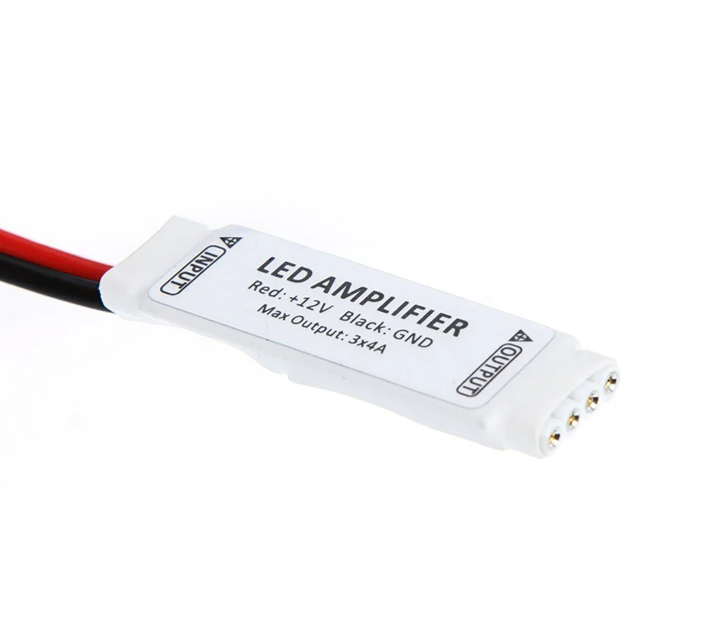 Mini RGB LED Amplifier Controller with for RGB multi-color 5050 3528 LED Flexible Strip Light DC12V 12A 144W RGB 4pin Signal amplifier - Image 4