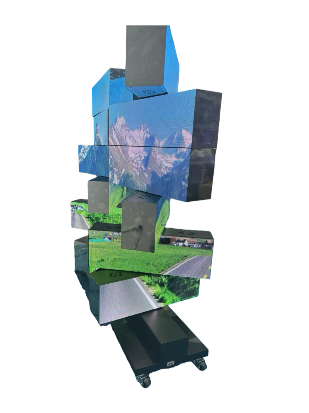 MR-2FR Series Double-Sided Rectangular Mechanical Rotating LED Display - Image 4