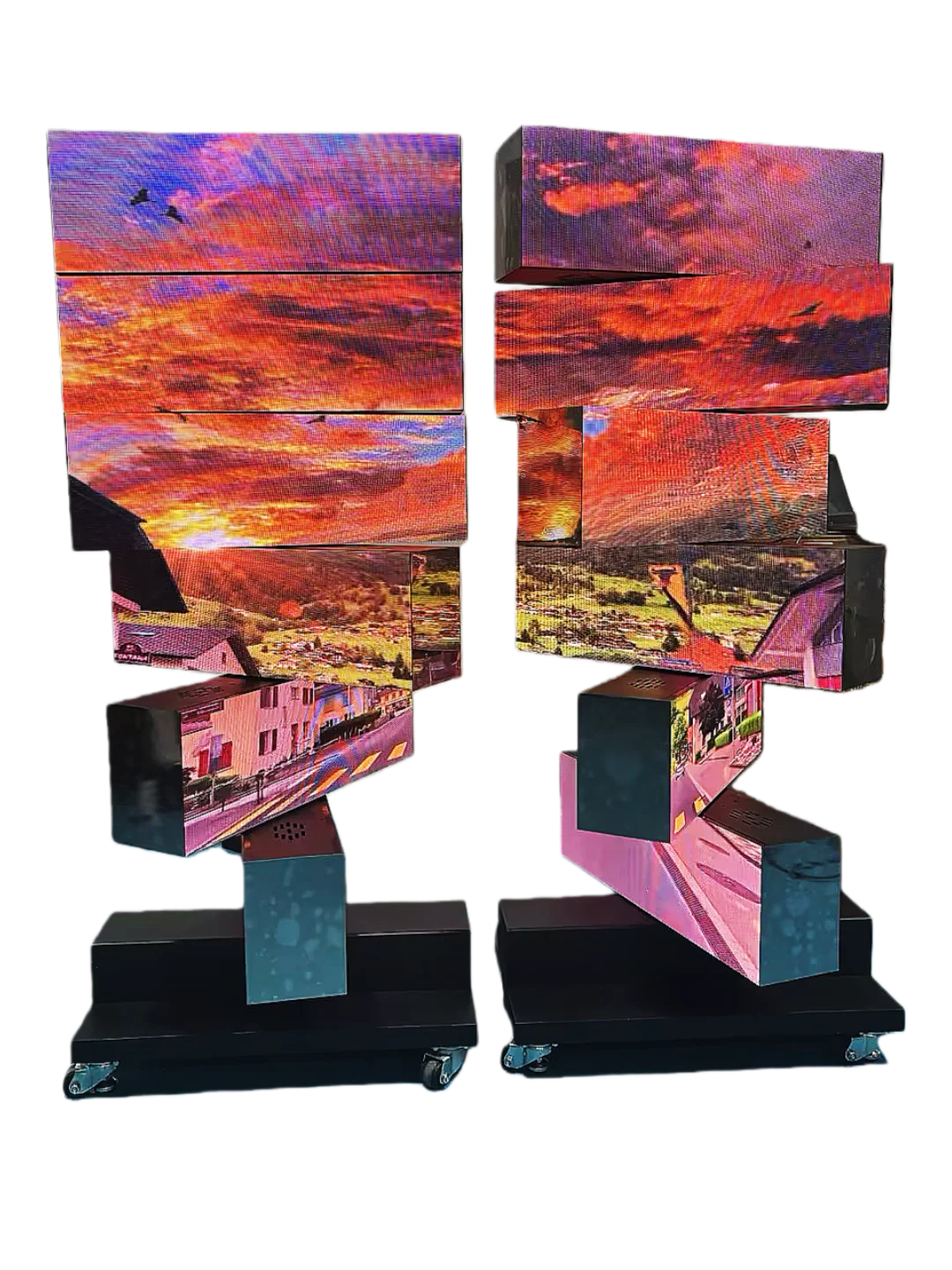 MR-2FR Series Double-Sided Rectangular Mechanical Rotating LED Display - Image 6