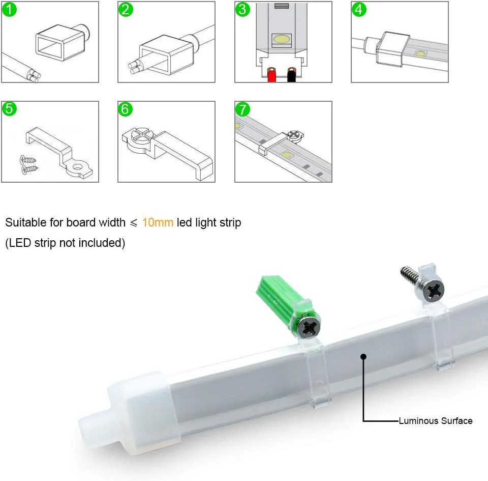 Neon Light Housing – S0613 Side Edge Lighting | 6x13mm Silicone LED Channel System | IP67 Waterproof | 8mm PCB Width | 16.4FT/5M | Local Stock US/UK/DE - Image 6