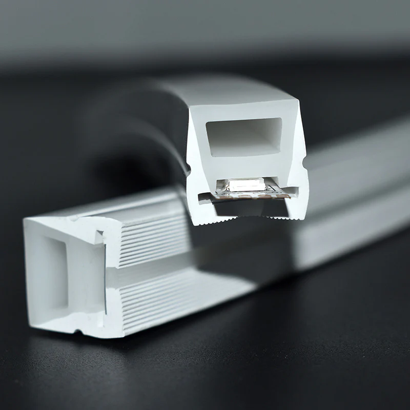 Neon Light Housing – S1616 Side Edge Lighting | 16x16mm Silicone LED Channel System | IP67 Waterproof | 12mm PCB Width | 164FT/50M - Image 3