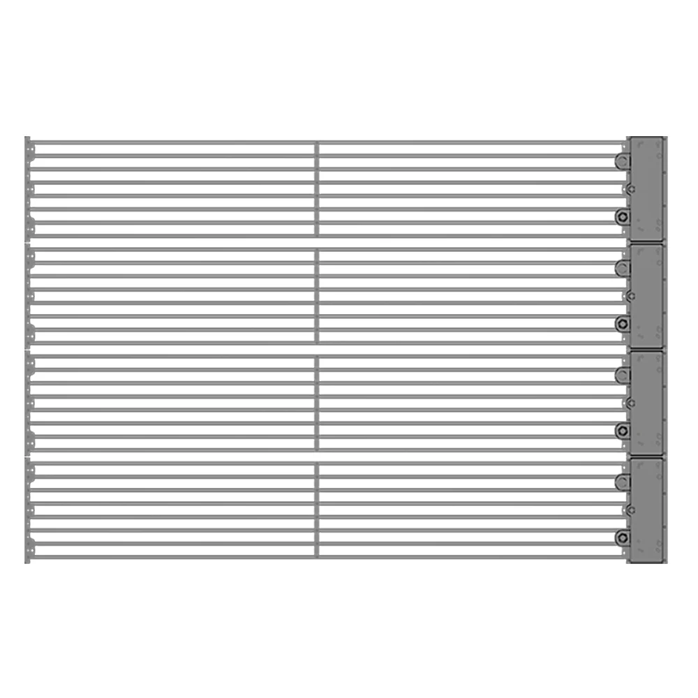 oClear B Series Outdoor Waterpoof P15.6/31.2mm Transparent LED Mesh Display High Brightness 7500nits in Size 1500x250mm Aluminum Cabinet for Fixed Installation - Image 4