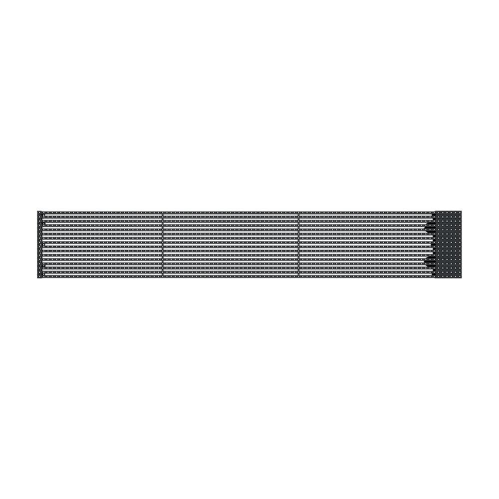 oClear B Series Outdoor Waterpoof P15.6/15.6mm Transparent LED Mesh Display High Brightness 7500nits in Size 1500x250mm Aluminum Cabinet for Fixed Installation - Image 5