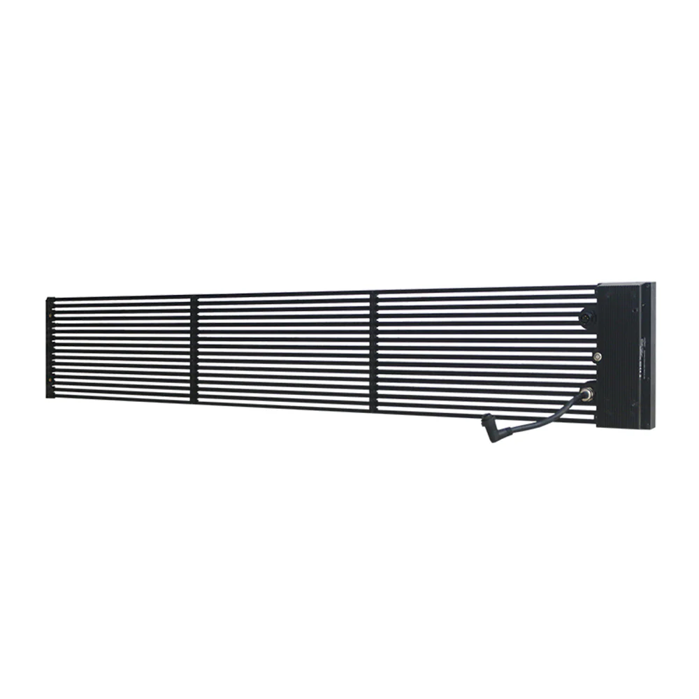 oClear B Series Outdoor Waterpoof P15.6/15.6mm Transparent LED Mesh Display High Brightness 7500nits in Size 1500x250mm Aluminum Cabinet for Fixed Installation - Image 6