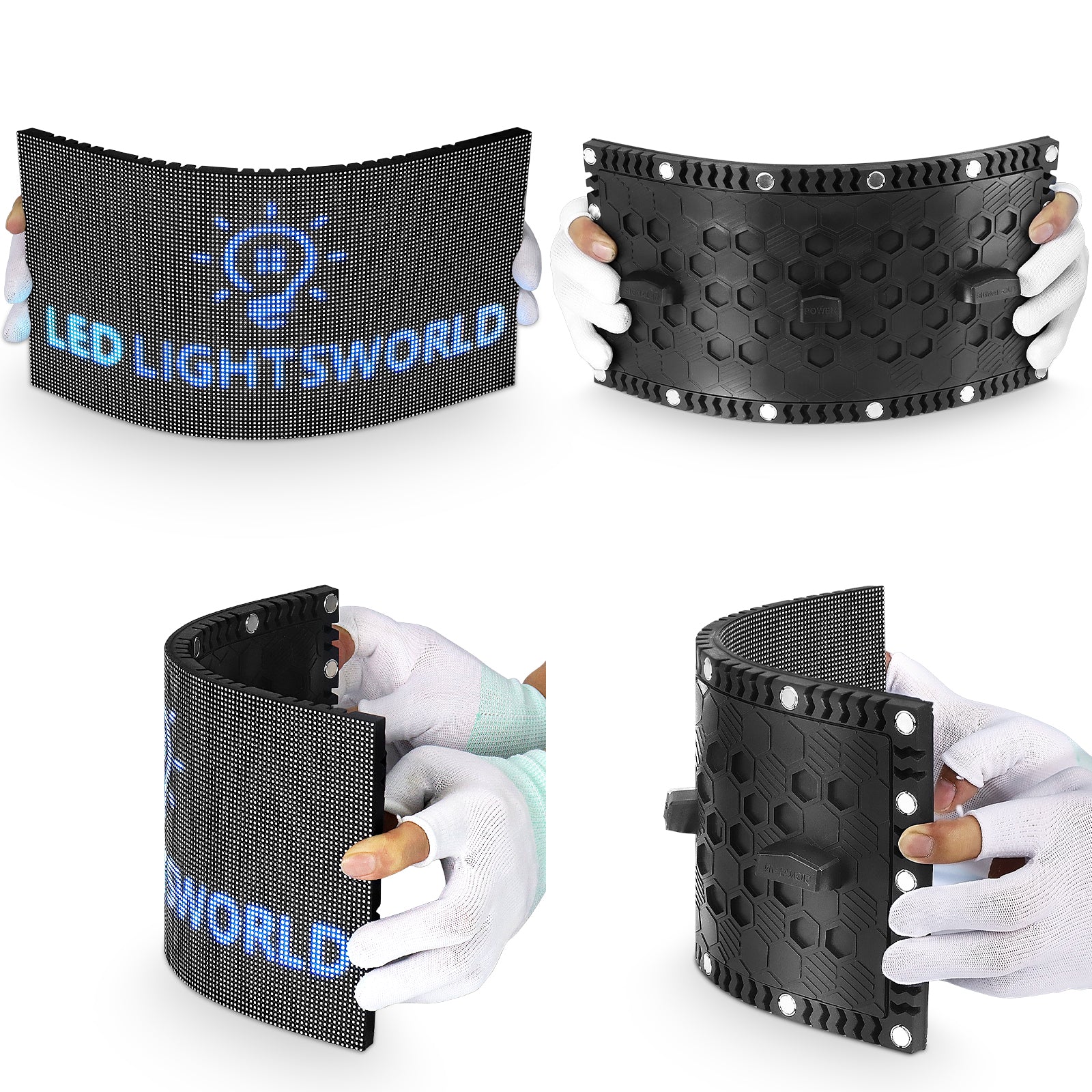 OF-3S Series Outdoor Flexible LED Module – P3.076 | 320×160mm Panel | IP65 Front Maintenance | 4500nits - Image 2