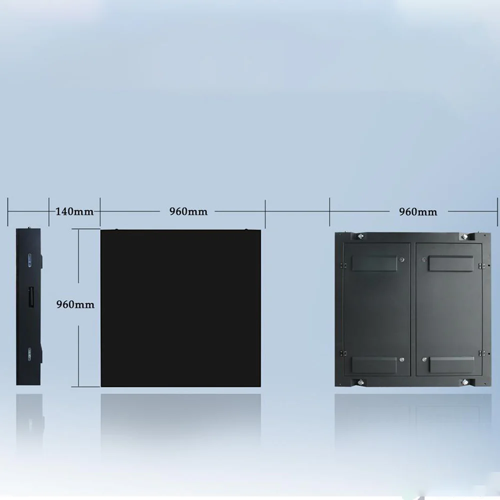 oF-S Series Outdoor Fixed LED Display Screen 5000nits Brightness in Pixel Pitch 4 | 5 | 6 | 6.7 | 8 | 10 mm in 960x960mm Standard Metal Sheet Cabinet Waterproof IP65 Rated - Image 3