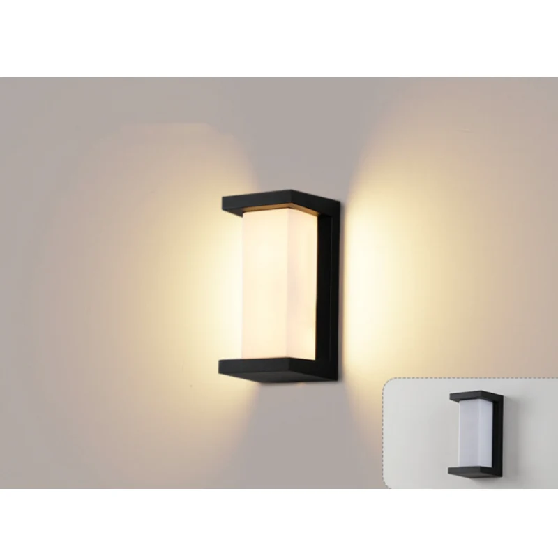 Open Frame Vertical Waterproof LED Wall Light – 18W | 3000K / 4000K / 6000K | Black Housing | Up & Down Outdoor Wall Sconce for Porch, Garden, Balcony & Indoor Decoration | Aluminum Housing | IP65 | 2-Pack