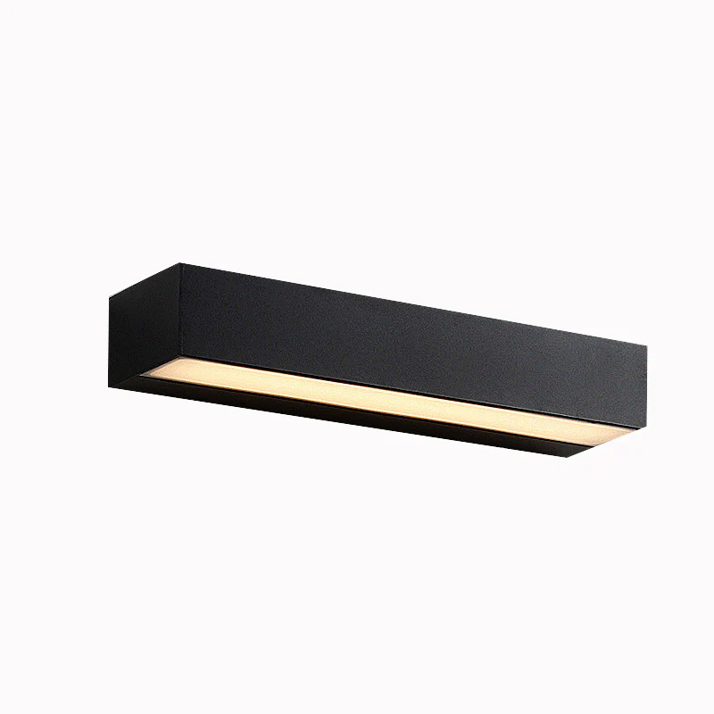 Outdoor LED Wall Light, Long Black Aluminum LED Wall Sconce - 12W / 18W / 28W | 3000K / 6000K | IP65 Waterproof Square Aluminum Wall Lamps