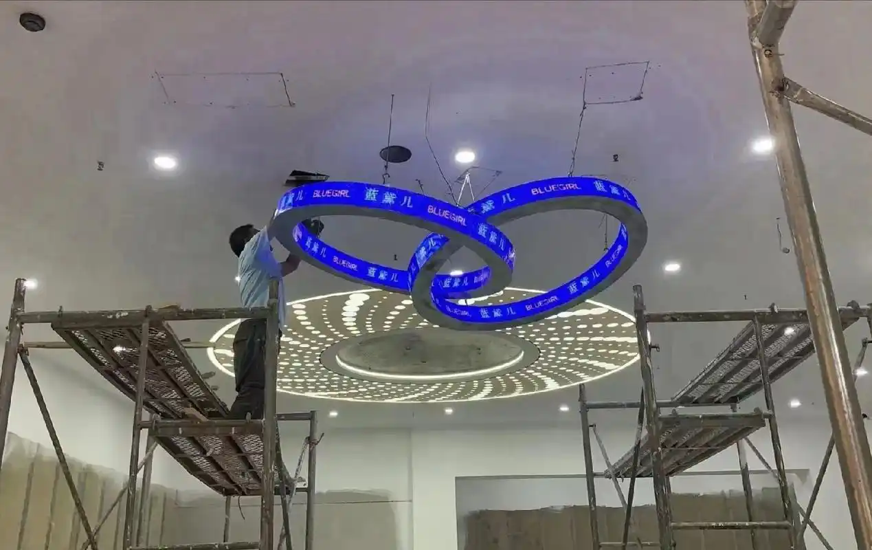 P2.5 Indoor Circular LED Ticker Dual Face LED Display Ring - Image 4