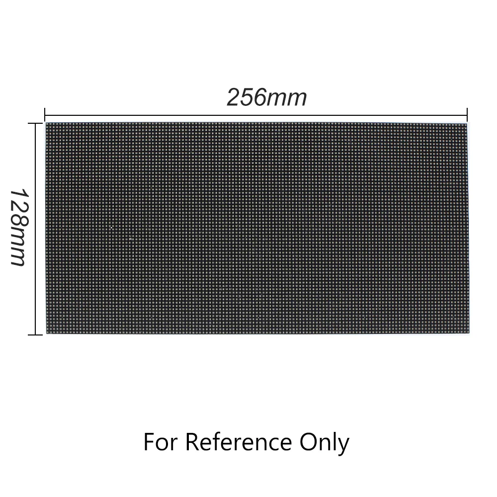M-F4 (P4) Bare Board LED Module, 4mm Full RGB Pixel Panel Screen in 256 * 128 mm with 2048 dots, 1/16 Scan, 800 Nits LED Tile for Indoor Display - Image 4