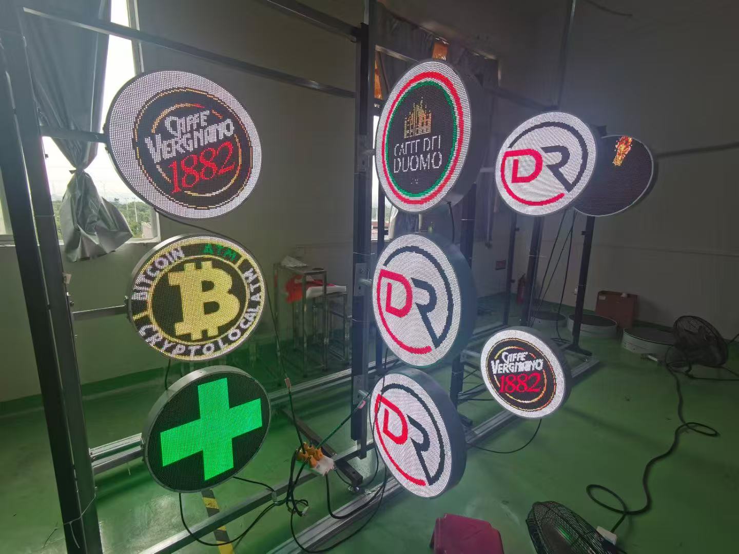 P2.5 50CM (20'') Diameter Outdoor Round LED Display Circle Logo LED Sign - Image 10