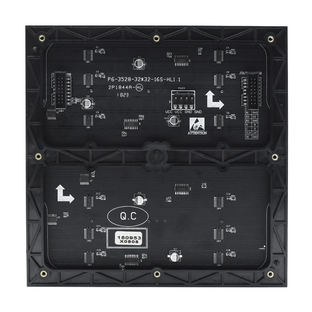 M-ID6 P6 Normal Indoor Series LED Module, Full RGB 6mm Pixel Pitch LED Display Tile in 192*192mm with 1024 dots, 1/16 Scan, 800 Nits for indoor Display - Image 2