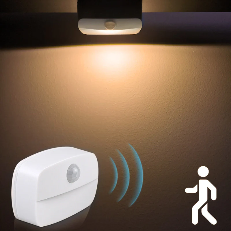 PIR Motion Sensor LED Night Light – Battery Operated Stick-On Under Cabinet Light | Warm White / Daylight White | for Stairway, Kitchen & Hallway (Battery Not Included) | 4 / 10-Pack - Image 5