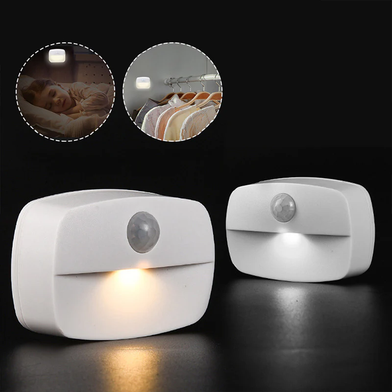 PIR Motion Sensor LED Night Light – Battery Operated Stick-On Under Cabinet Light | Warm White / Daylight White | for Stairway, Kitchen & Hallway (Battery Not Included) | 4 / 10-Pack - Image 7
