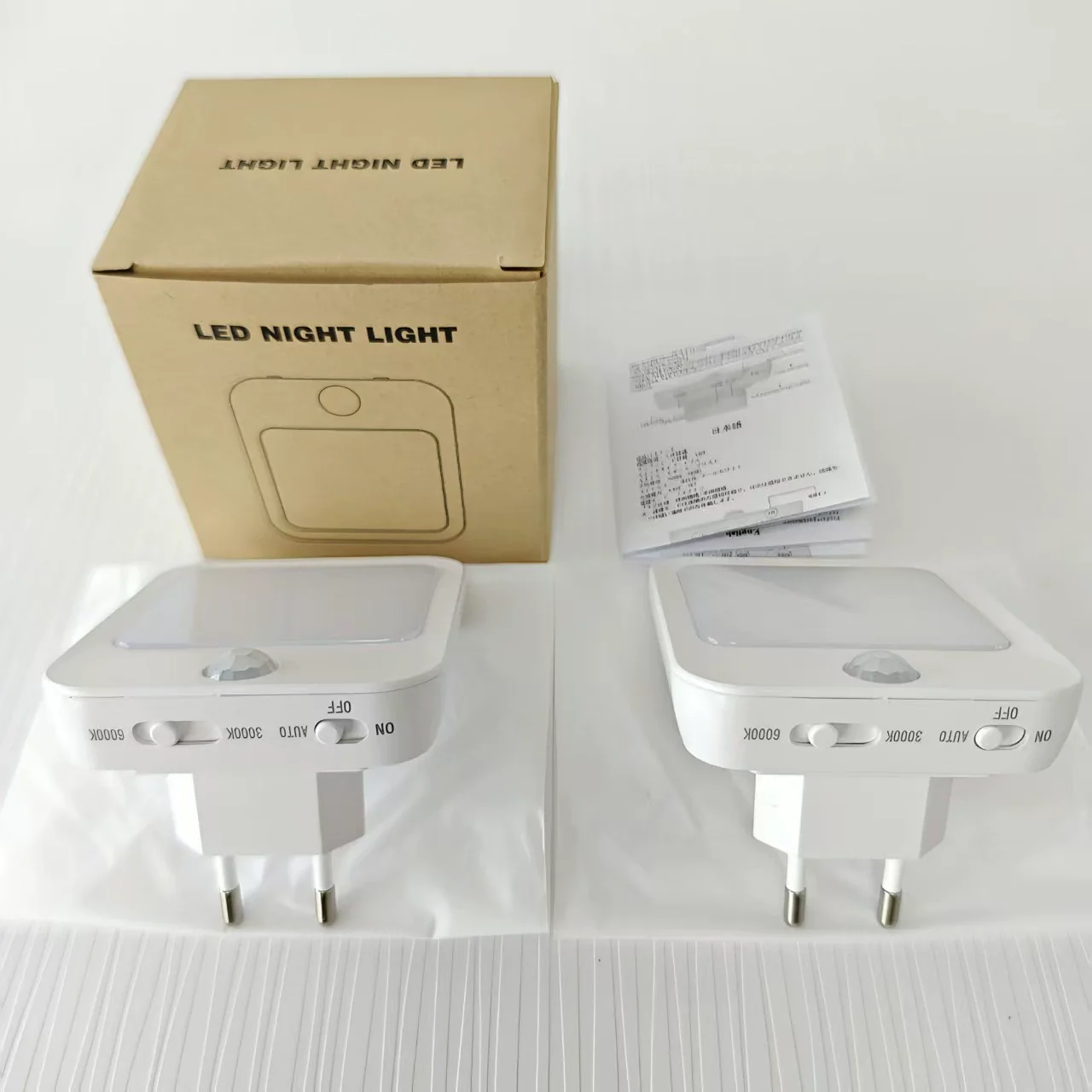Plug-in LED Motion Sensor Night Light – US / EU Plug | Warm White / Daylight White | PIR Motion Activated LED Night Light for Hallway, Bedroom, Bathroom, Kitchen, Stairway | 2 / 4 / 10-Pack - Image 3