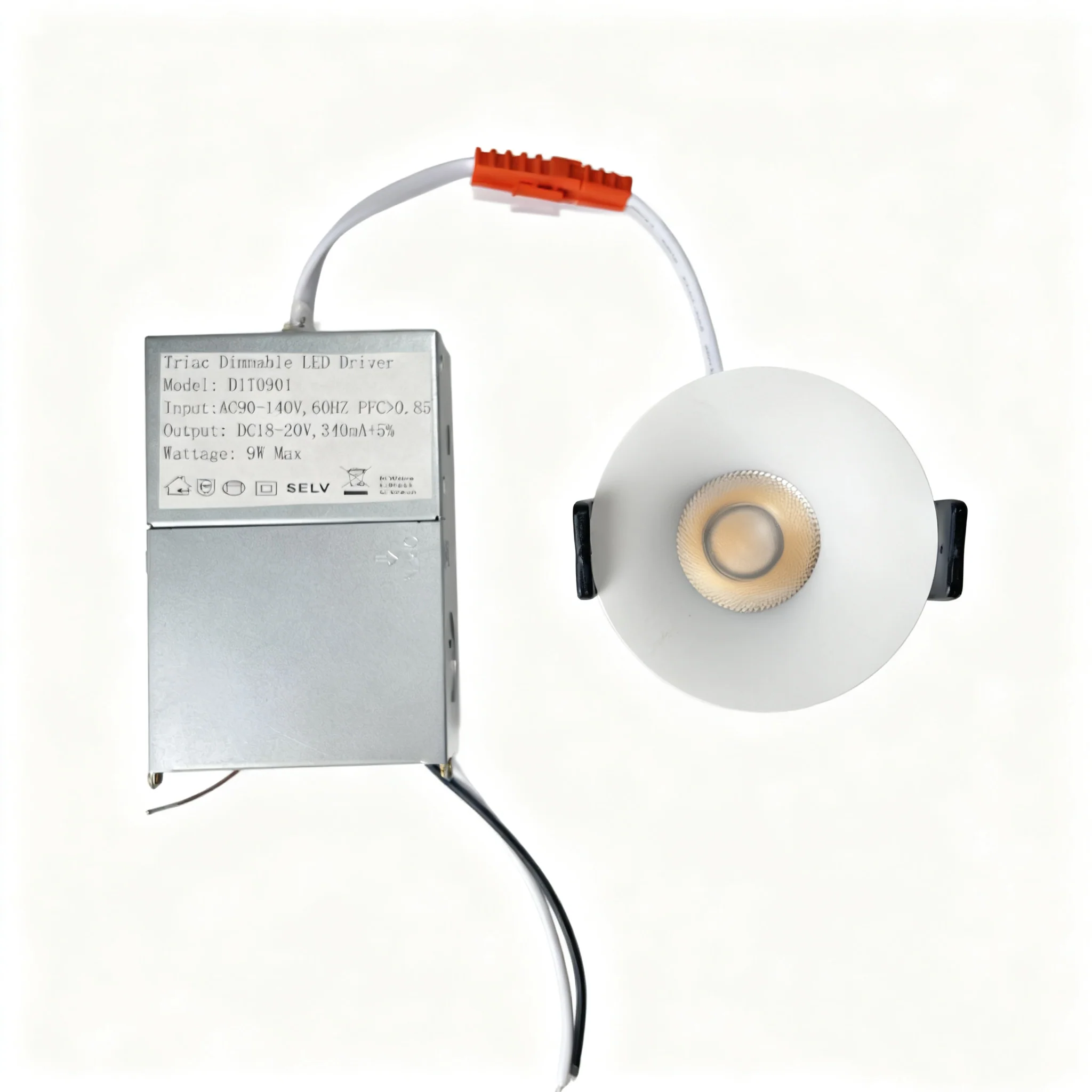 PRO-1B Series Deep Anti-Glare Full Spectrum LED Downlight | 90–140V | 4/10 Pack | 7W / 9W / 12W | 5CCT Adjustable | 24° Beam | White Housing | CRI>97 | Commercial Ceiling Recessed Light - Image 5