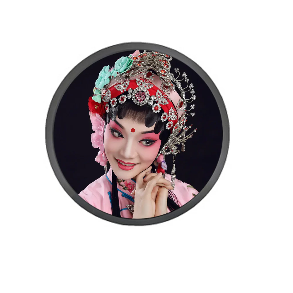 RD Series 15.7 Inch (Dia.400mm Viewable) Round LCD Display Screen, Capacitive Touch (Optional), Cloud / APP / USB Disk