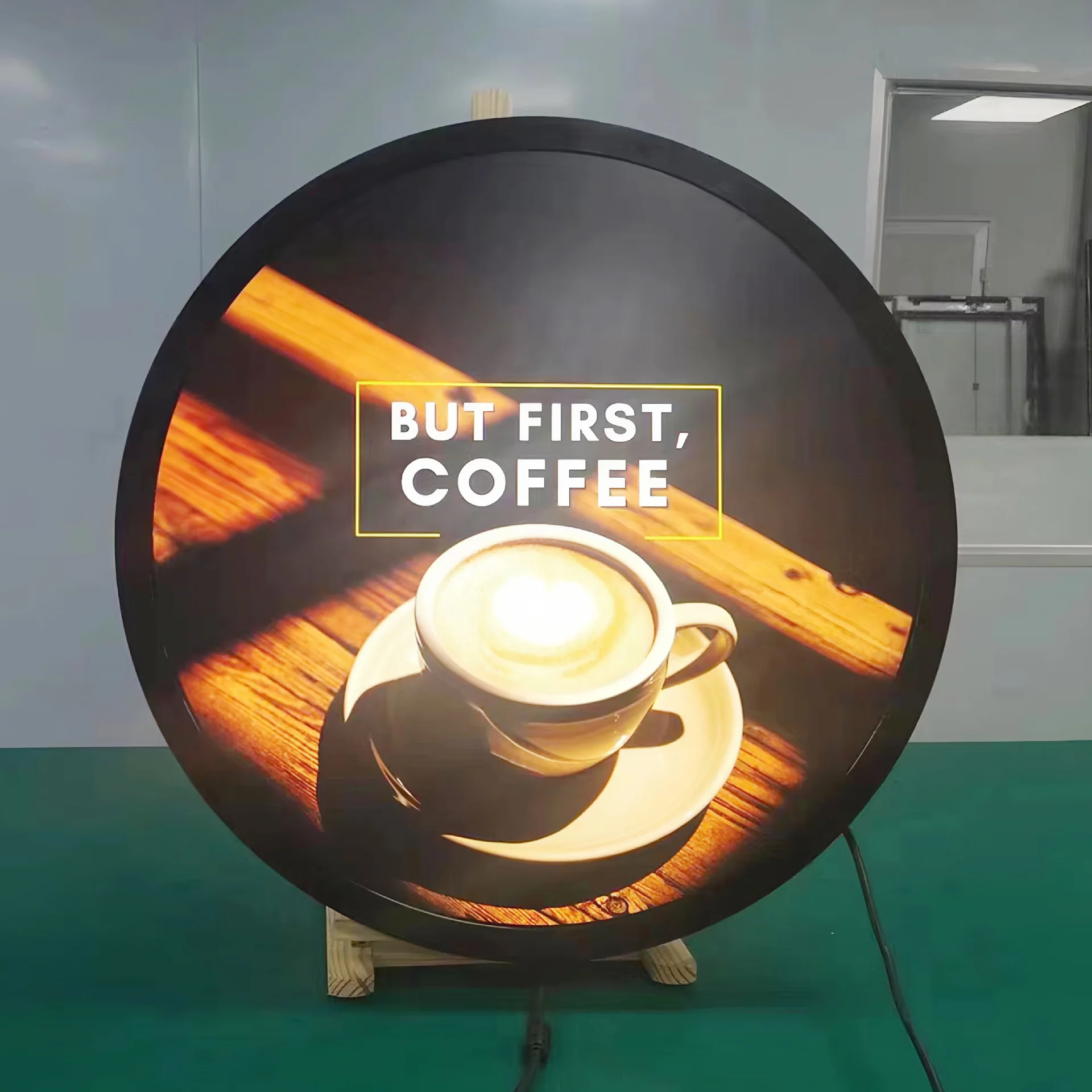 RD Series 23.6 Inch (Dia.599.4mm Viewable) Round / Circular LCD Digital Display Screen, Capacitive Touch (Optional), Cloud / APP / USB Disk - Image 7