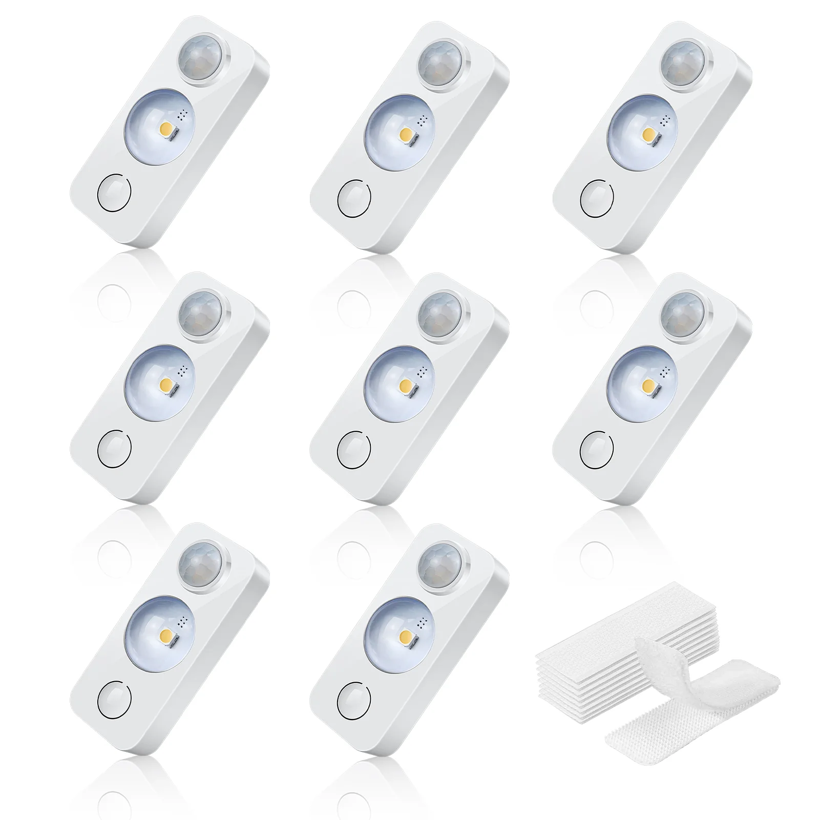 Rechargeable LED Puck Closet Light – 4/6/8 Pack | Motion Sensor, Tap Switch, Dimmable | Warm / Daylight White | Black / White Finish | Easy Mounting for Closets & Cabinets - Image 15