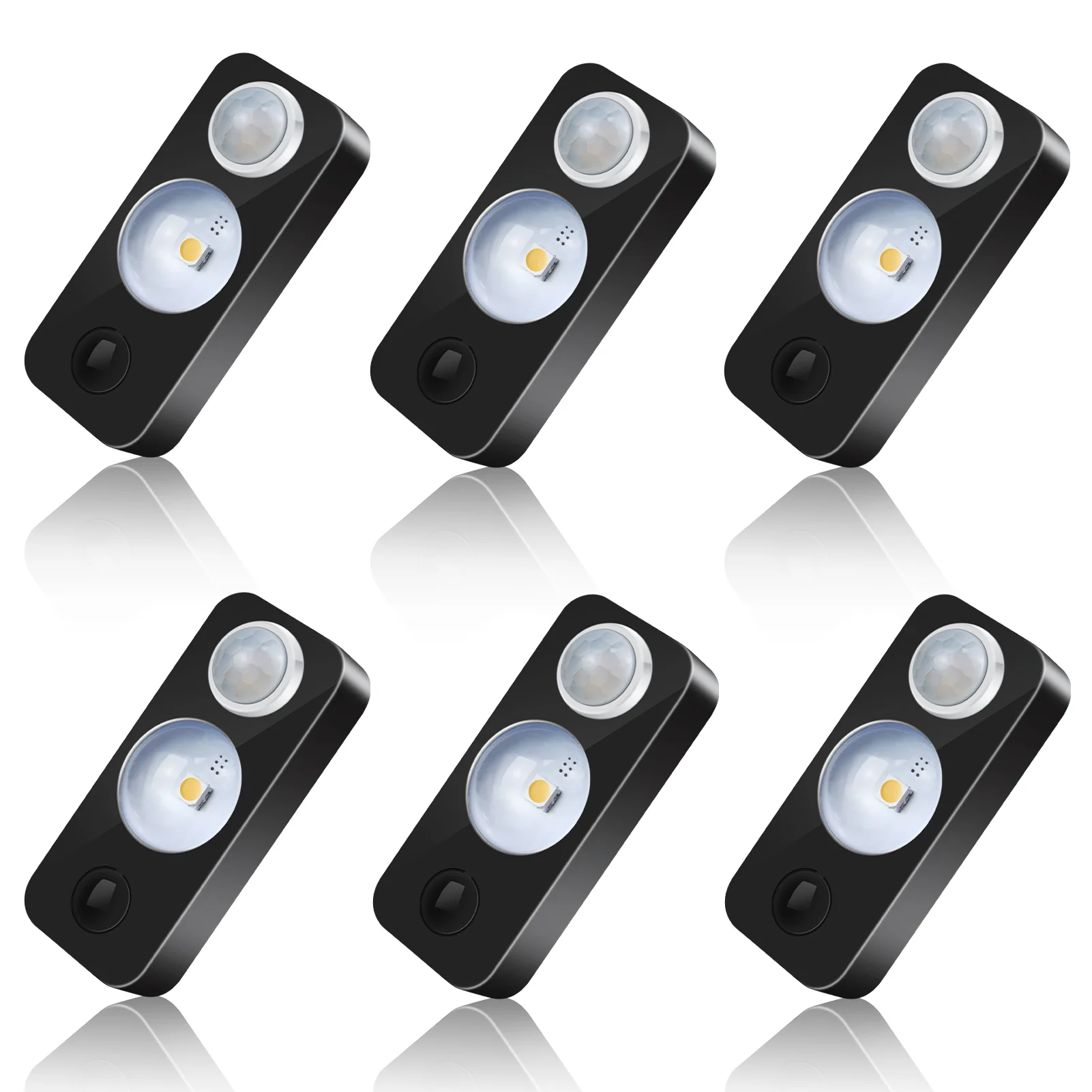 Rechargeable LED Puck Closet Light – 4/6/8 Pack | Motion Sensor, Tap Switch, Dimmable | Warm / Daylight White | Black / White Finish | Easy Mounting for Closets & Cabinets - Image 17