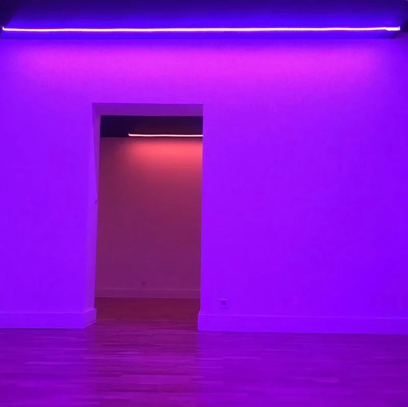 RGB Addressable Neon LED Strip Light | WS2812 SMD5050 60LEDs/M | 16×16mm Flexible Silicone Neon Rope | IP67 Waterproof | Top-Bend & Side-Bend Options | 5M Roll Kit with Power Adapter & Controller - Image 6