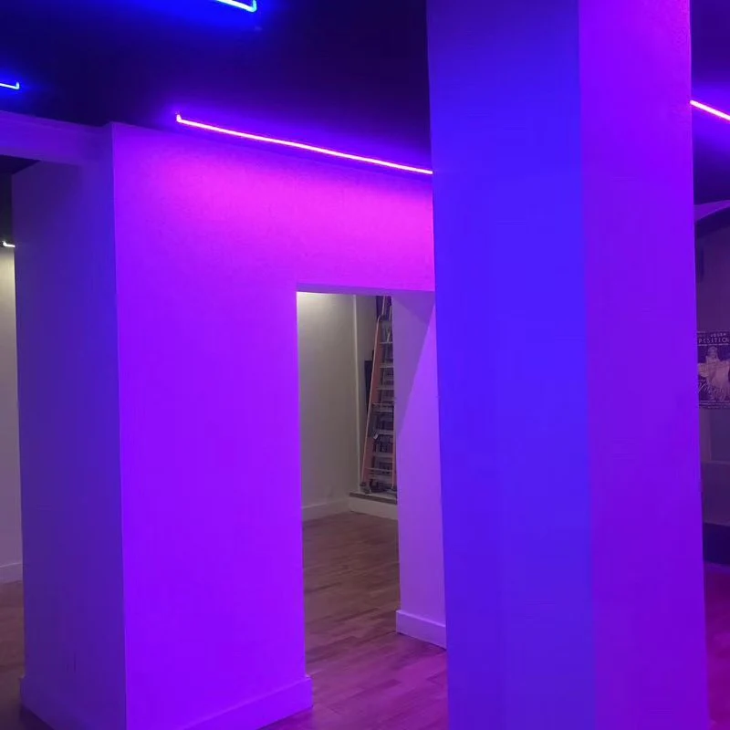 RGB Addressable Neon LED Strip Light | WS2812 SMD5050 60LEDs/M | 16×16mm Flexible Silicone Neon Rope | IP67 Waterproof | Top-Bend & Side-Bend Options | 5M Roll Kit with Power Adapter & Controller - Image 8