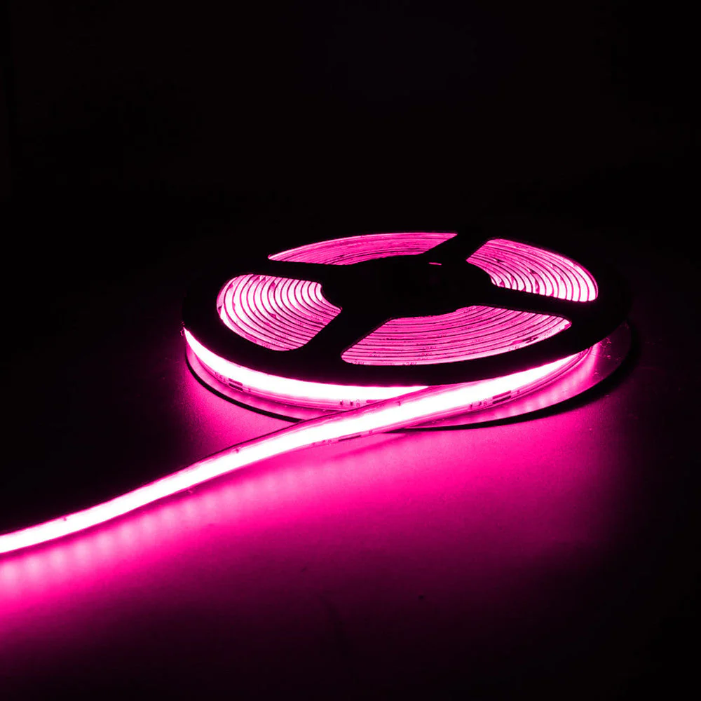 RGB COB Flexible LED Strip Light - 12V / 24V | 576 / 840 LEDs/m | RGB Color Changing | 10mm PCB | Dot-Free Continuous Lighting | Non-Waterproof | for Cabinets, Kitchen & Office Lighting | 5/50M - Image 9