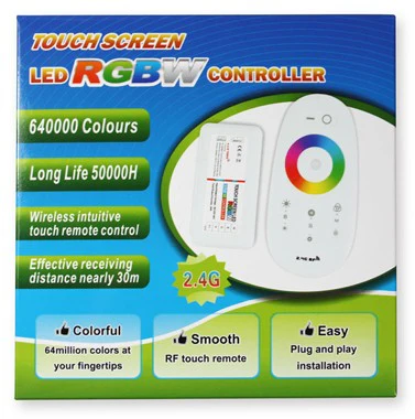 RGBW 2.4G RF Wireless Remote Controller with Color Ring Touchable Remote for 12V or 24V RGBW / RGBWW Color LED Flexible Strip Lights - Image 5