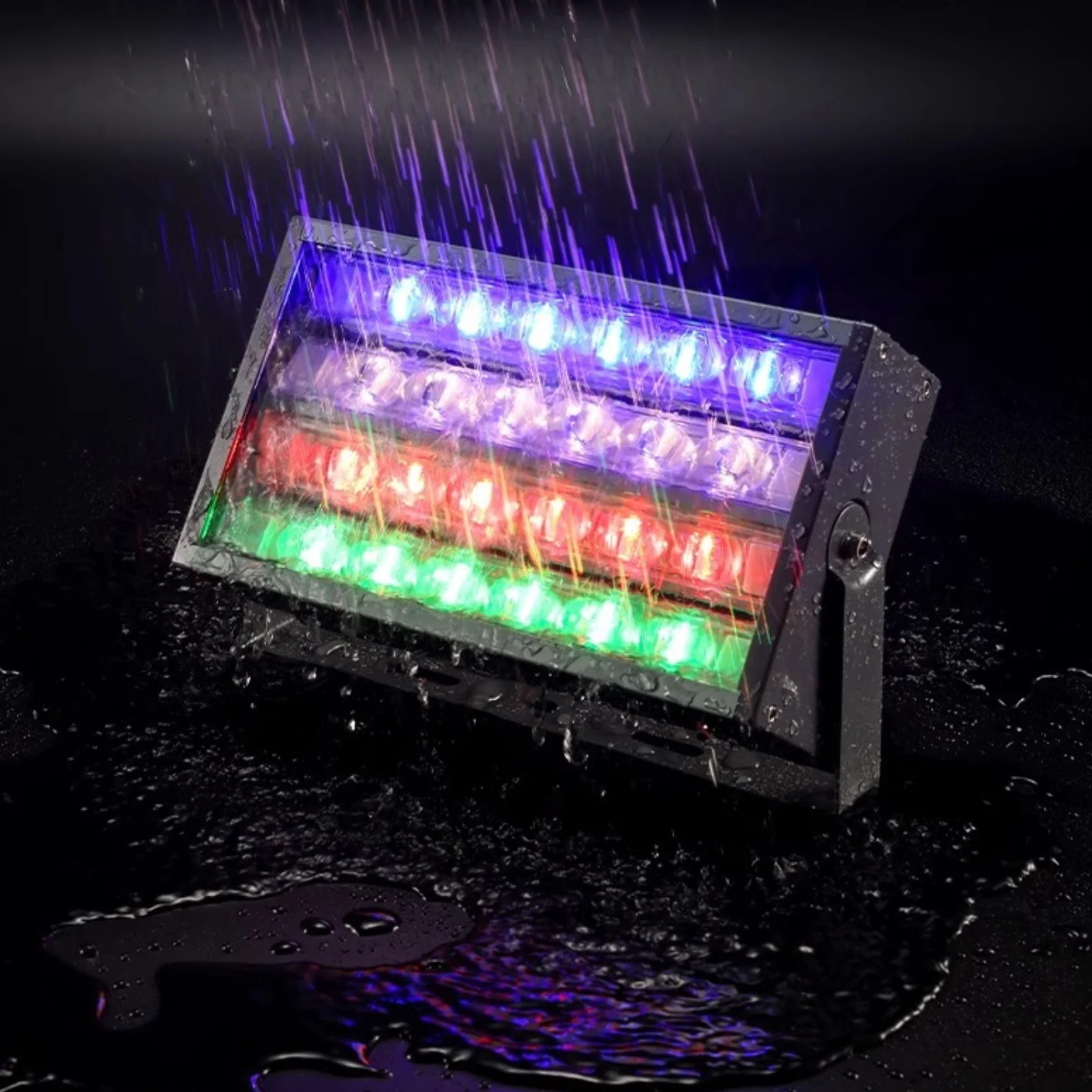 RGBW Rainbow Outdoor LED Flood Light, IP66 Waterproof Landscape Spotlight, 30W / 50W / 100W, AC 86–265V, Adjustable Bracket - Image 16