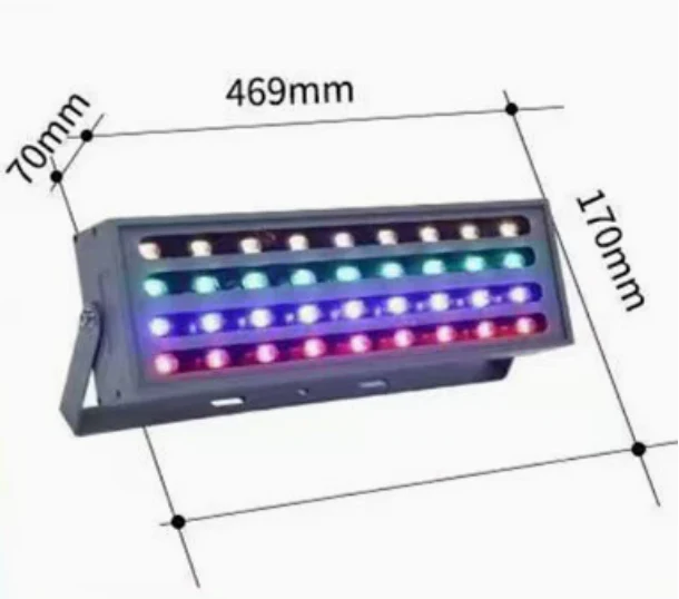RGBW Rainbow Outdoor LED Flood Light, IP66 Waterproof Landscape Spotlight, 30W / 50W / 100W, AC 86–265V, Adjustable Bracket - Image 4