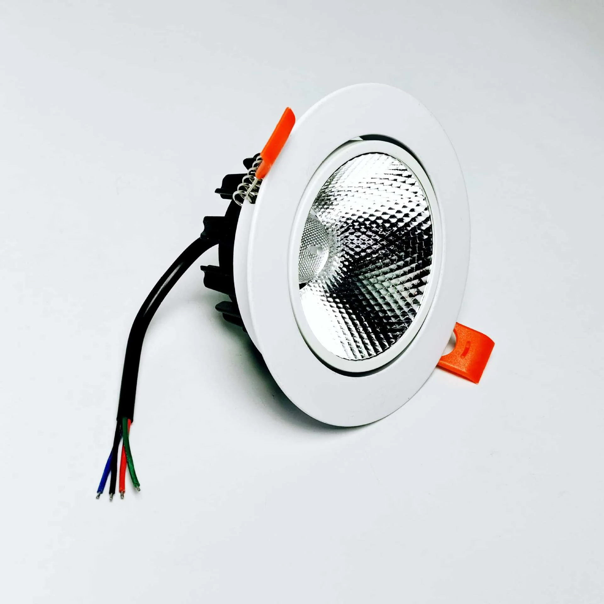RGBW/RGBWW COB Recessed LED Lighting | 24V | 20W / 30W | White Round Embedded LED DownLights | 4 / 10Pack | Not Include RGBW Controller and Power Supply - Image 4