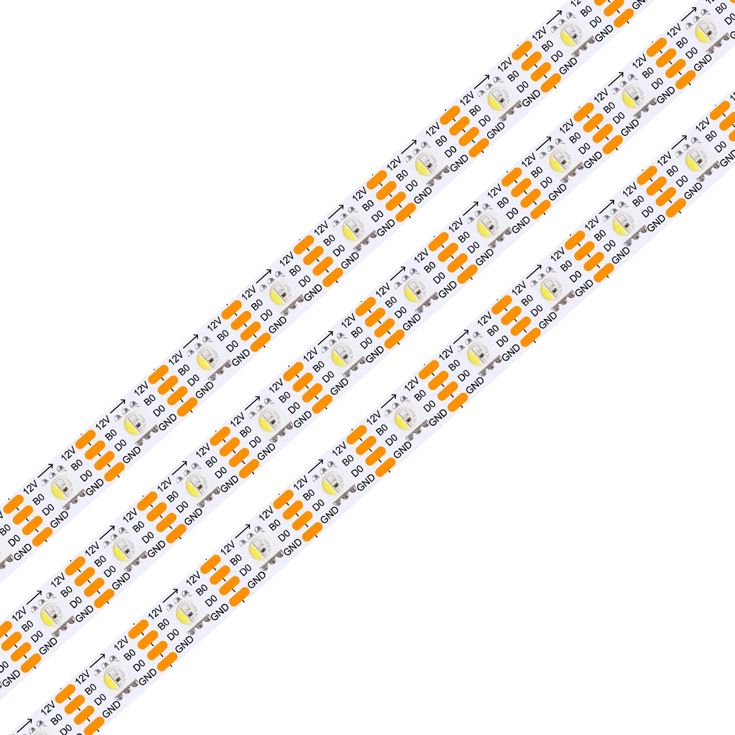 DC12V WS2815 RGBWIC LED Strip Light - 10mm PCB | RGBWW(RGB+3000K) | 4-In-1 SMD5050 Individually Addressable | Breakpoint Resume | 30/60/96 LEDs/M | White PCB | IP00 / IP65 / IP67 | for Party, Decoration, Home DIY Lighting Projects | 5/50M - Image 6