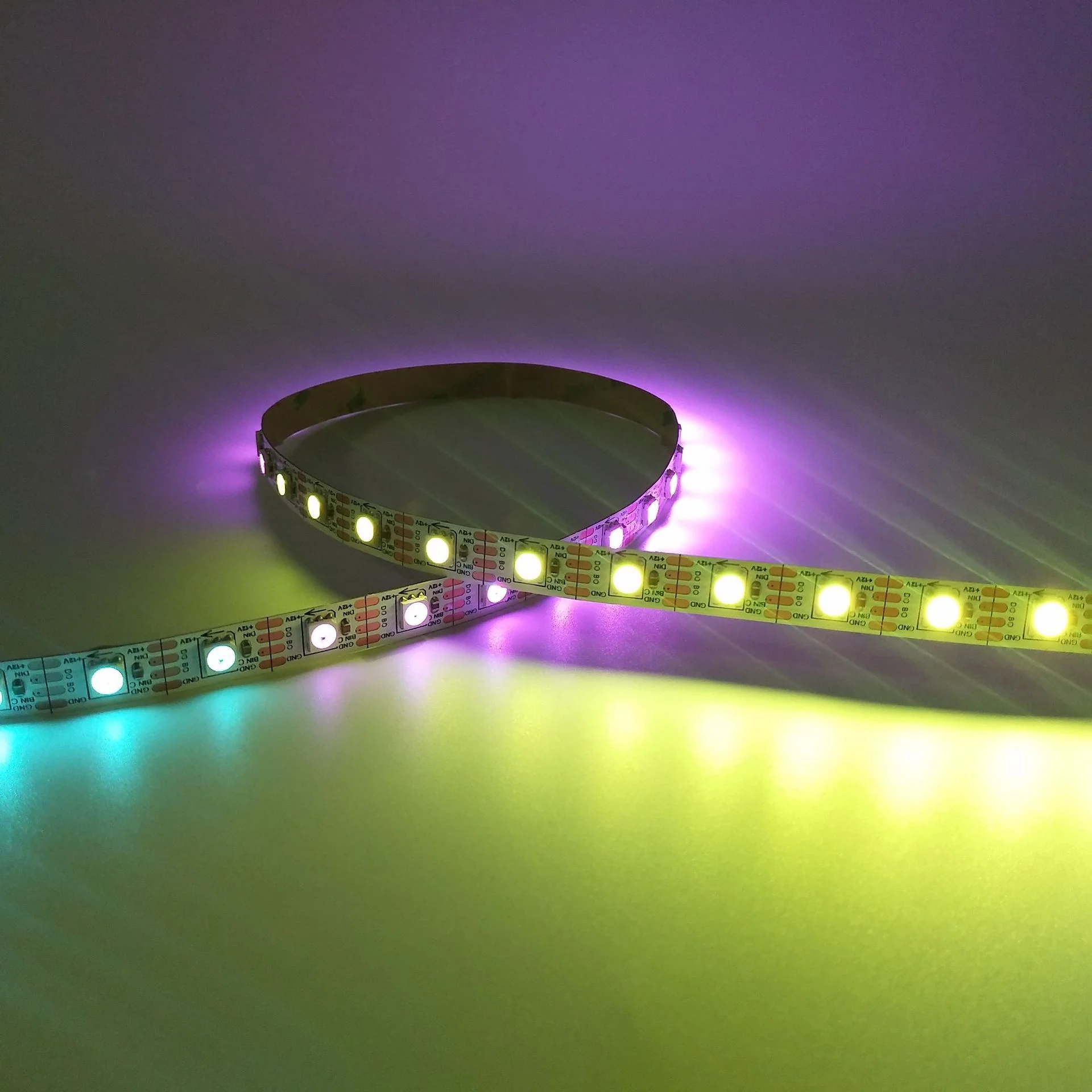 DC12V WS2815 RGBWIC LED Strip Light - 10mm PCB | RGBWW(RGB+3000K) | 4-In-1 SMD5050 Individually Addressable | Breakpoint Resume | 30/60/96 LEDs/M | White PCB | IP00 / IP65 / IP67 | for Party, Decoration, Home DIY Lighting Projects | 5/50M - Image 8