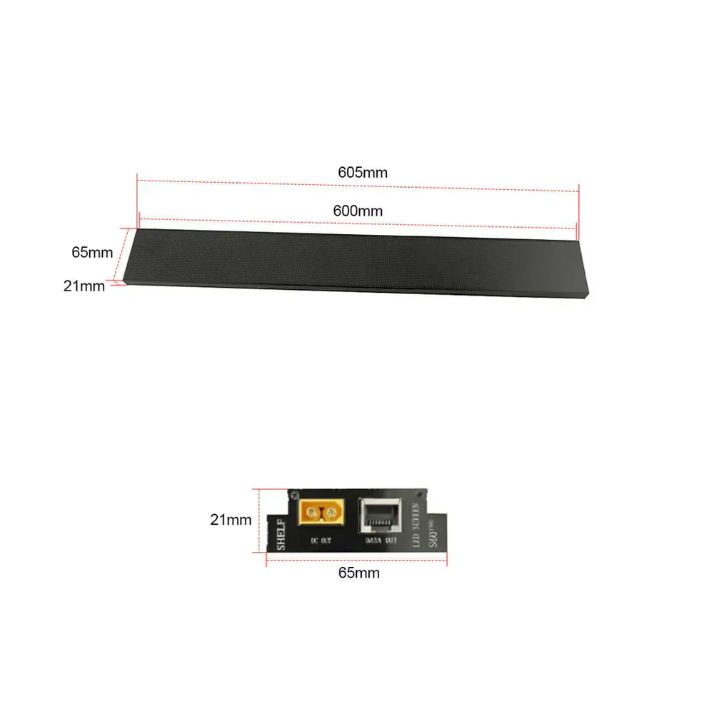 S60PRO Shelf LED Display Screen, 60mm Tall P1.875 GOB LED Stretched Bar Screen - Image 8