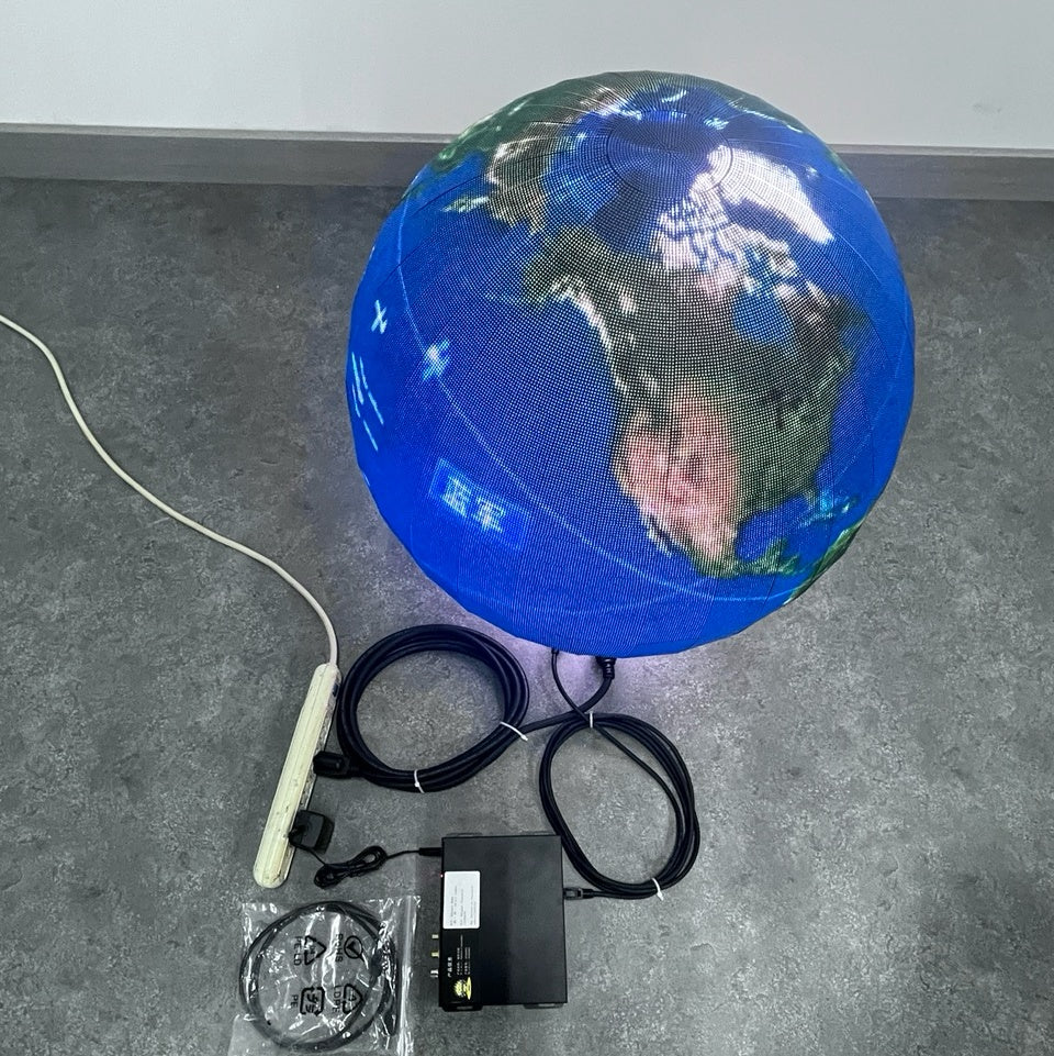 Small Indoor LED Sphere Display – Dia. 30cm/ 40cm / 50cm / 60cm / 85cm (1.3ft – 2.8ft), P1.86 / P2 | 360° Spherical Screen for Retail & Exhibits - Image 4