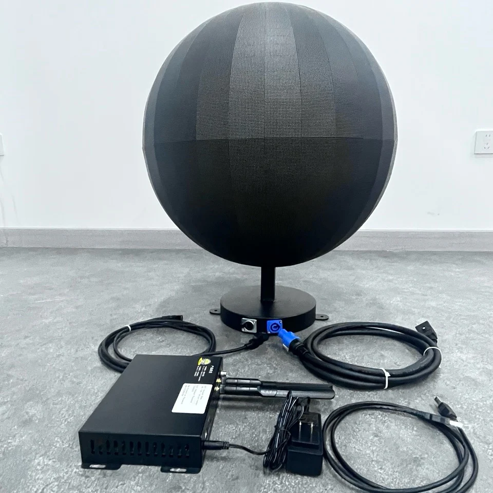 Small Indoor LED Sphere Display – Dia. 30cm/ 40cm / 50cm / 60cm / 85cm (1.3ft – 2.8ft), P1.86 / P2 | 360° Spherical Screen for Retail & Exhibits - Image 8